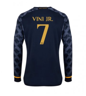 Maillot de foot Real Madrid Vinicius Junior #7 Extérieur 2023-24 Manche Longue